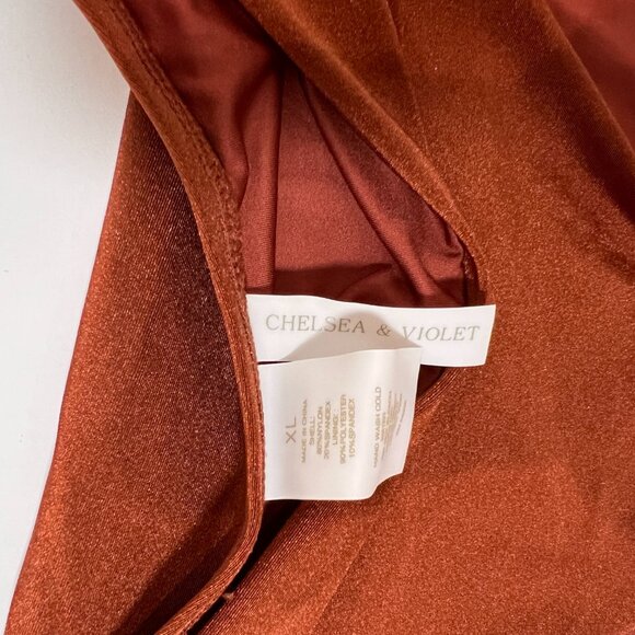 Chelsea & Violet Bronze High Waisted 2 Piece Swimsuit Size XL - Picture 5 of 5